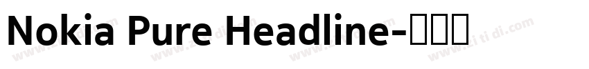 Nokia Pure Headline字体转换
